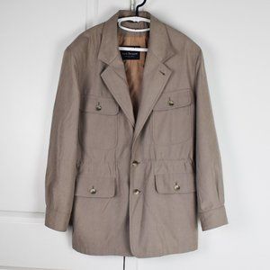 Basic jacket, casual Norm Thompson coat, dusty beige oversized loose spring coat